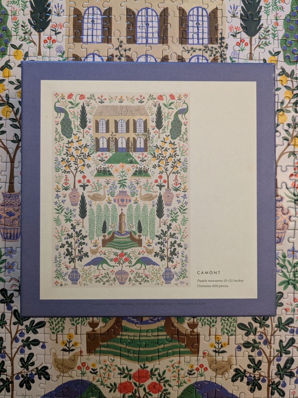 Rifle Paper Co. Camont 500 Piece Puzzle - Picture 8 of 9